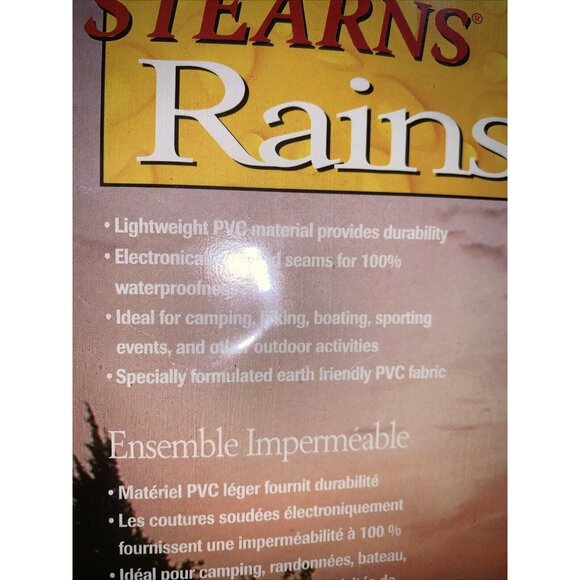 Stearns Camo Rainsuit Unisex Sizing Pants And LS Hooded Jacket Large NIB - Picture 4 of 14